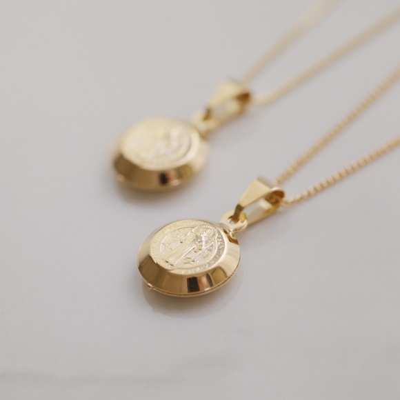 Saint Benedict Necklace | 18k Gold Filled - Picture 3 of 8